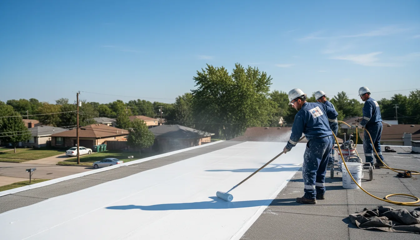 Commercial roof coating in Bloxom, VA near me